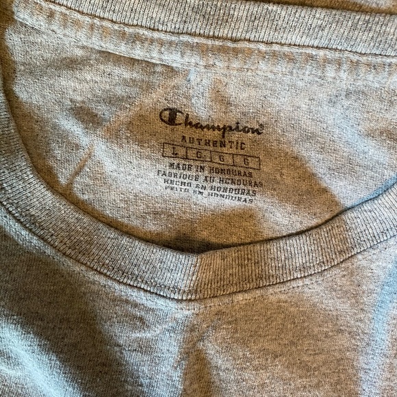 CHAMPION gray baseball tee shirt - Picture 3 of 4